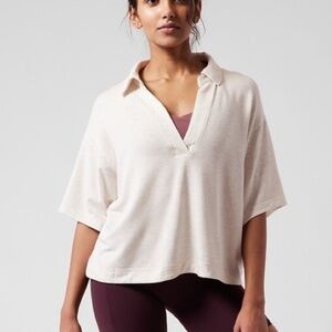 Athleta Westwood Relaxed Oversized Modal Sweatshirt Tee